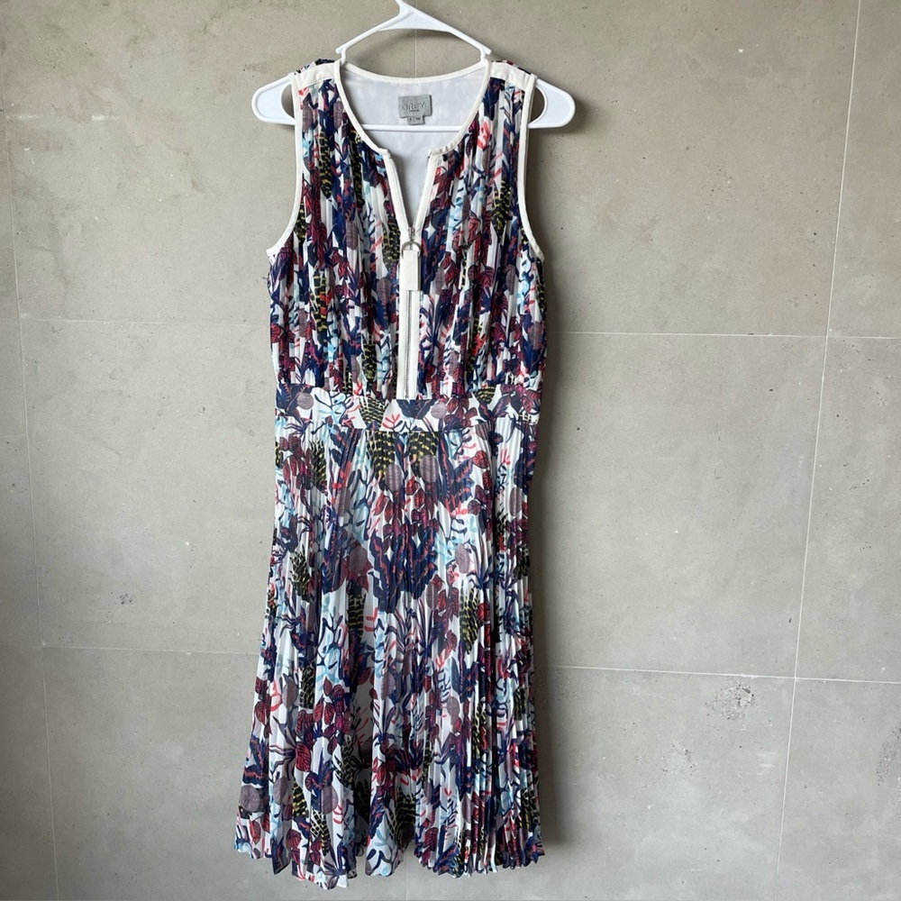 Elegant Jason Wu White and Gray Label Silk Dress Size 6